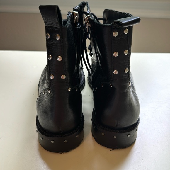 Rebecca Minkoff Studded Combat Lace Up Boots - Picture 3 of 8